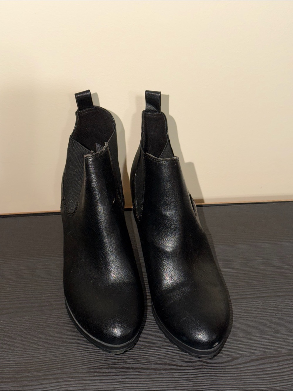 Women’s Black Leather Ankle Boots